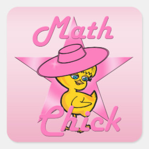 Sticker Carré Math Chick #8