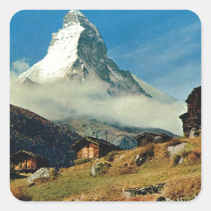 Sticker Carré Matterhorn, Zermatt, Suisse