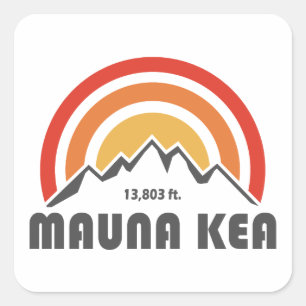 Sticker Carré Mauna Kea
