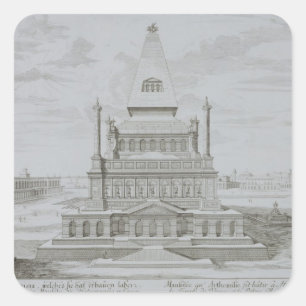 Sticker Carré Mausolée de Halicarnassus, Bodrum, Turquie, de '