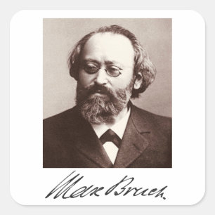 Sticker Carré Max Bruch - signature