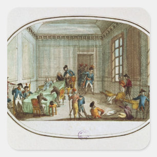 Sticker Carré Maximilien de Robespierre blessé