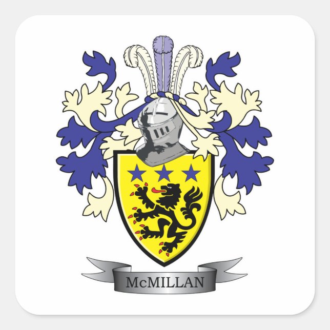 Sticker Carré McMillan Family Crest (Devant)