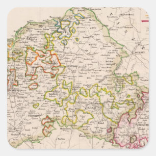 Sticker Carré Mecklenburg, Allemagne