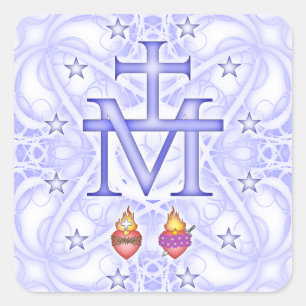 Sticker Carré Médaillon Miraculeux