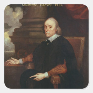 Sticker Carré Médecin royal de William Harvey, XVIIème siècle