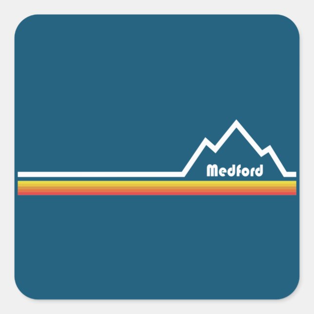 Sticker Carré Medford Oregon (Devant)