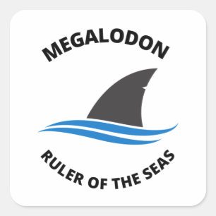 Sticker Carré Megalodon
