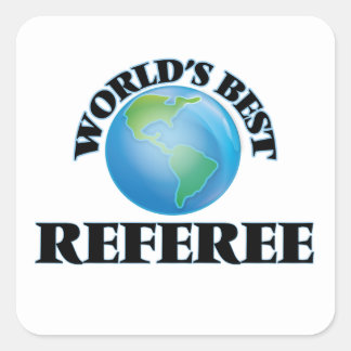 Sticker Carré Meilleur arbitre mondial