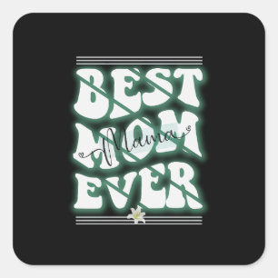 Sticker Carré Meilleur design de maman