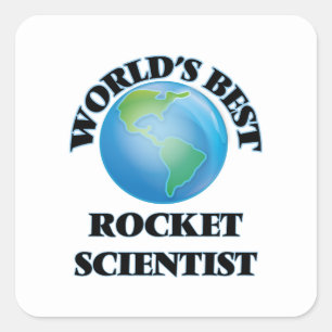 Sticker Carré Meilleur scientifique de fusée au monde