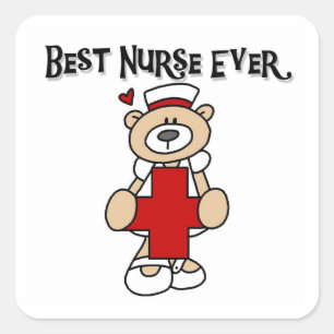 Sticker Carré Meilleur T-shirts et cadeaux de Nurse Ever