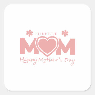 Sticker Carré Meilleure Maman