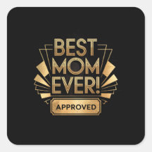 Meilleure maman jamais, Approuvé - Design de texte