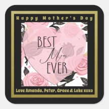 Meilleure maman Jamais Coeurs et Roses