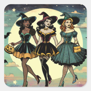Sticker Carré Meilleures sorcières