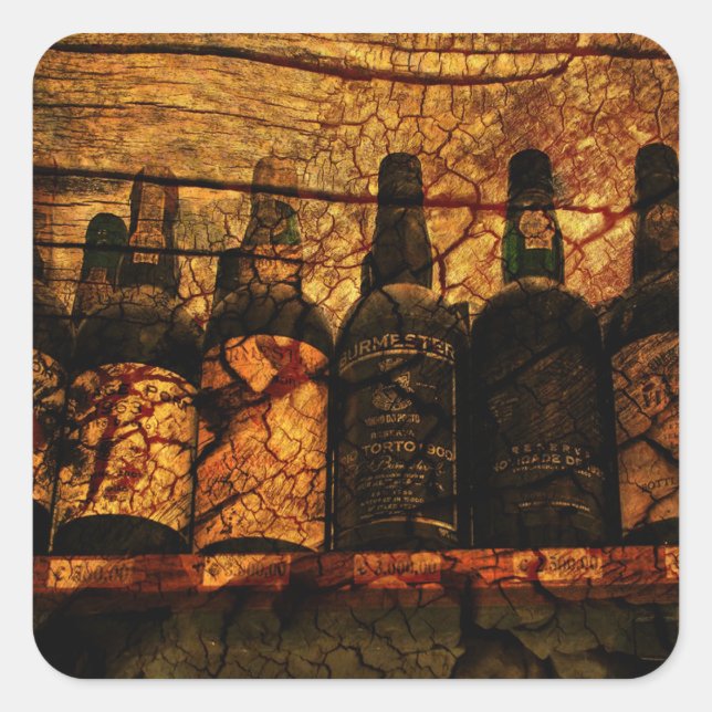 Sticker Carré Mellow Oak (Devant)