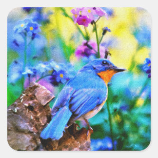 Sticker Carré Melody Meadow