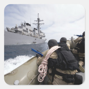 Sticker Carré Membres de la visite, conseil, recherche