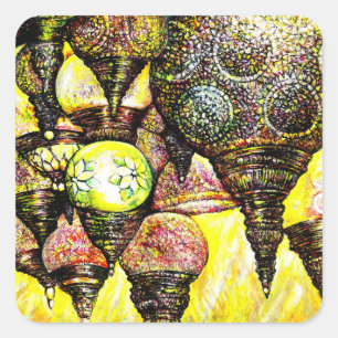 Sticker Carré Même plus grande idée de couleur