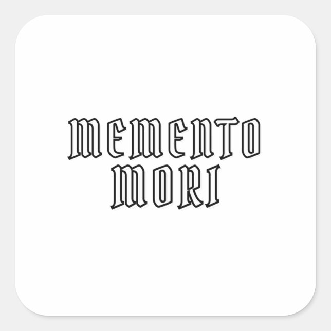 Sticker Carré Memento Mori (Devant)