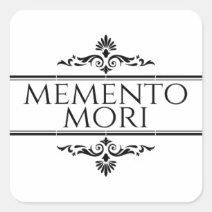 Sticker Carré Memento Mori