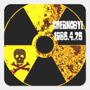 Sticker Carré Mémorial anti-nucléaire de Tchernobyl