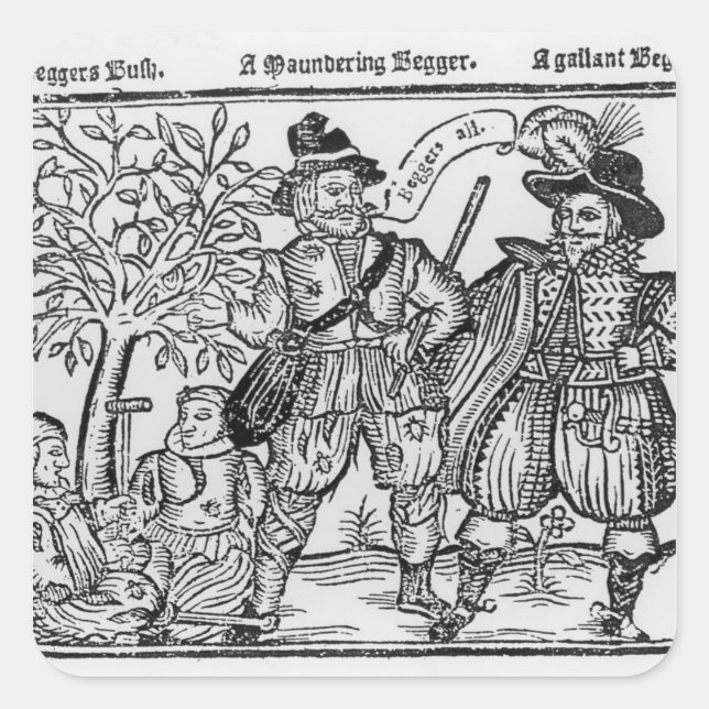 Sticker Carré Mendiants Tous (Devant)