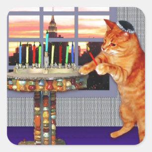 Sticker Carré menorah cat.jpg
