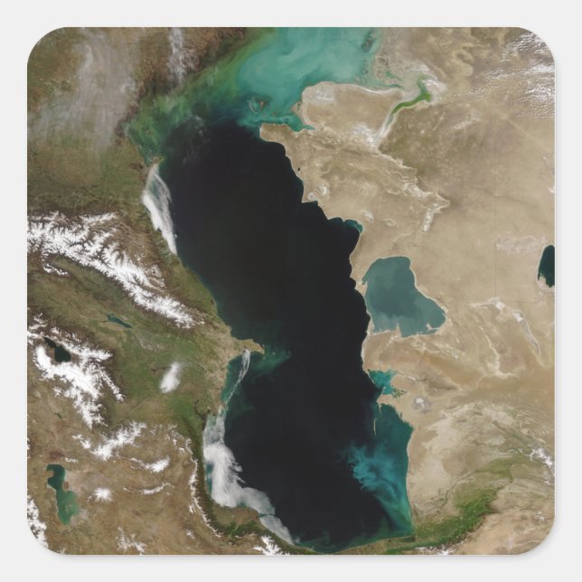 Sticker Carré Mer Caspienne (Devant)