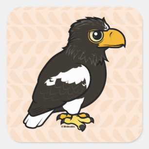 Sticker Carré Mer Eagle de Birdorable Steller