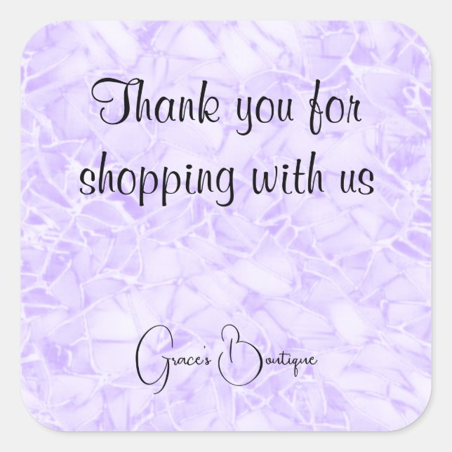 Sticker Carré Merci (Devant)