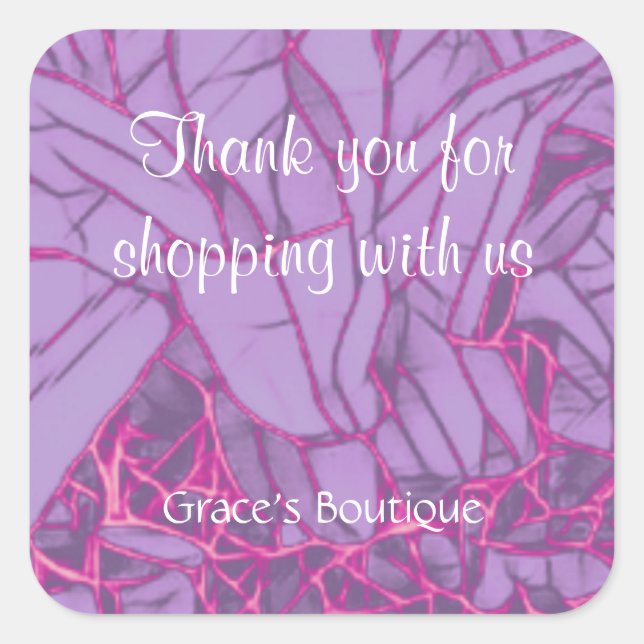 Sticker Carré Merci (Devant)