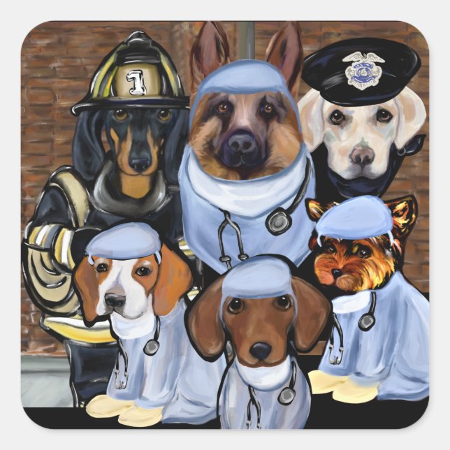 STICKER CARRÉ MERCI (Devant)