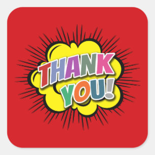 Sticker Carré Merci