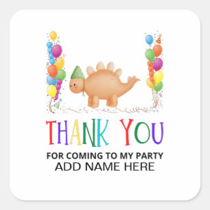 Sticker Carré Merci Anniversaire