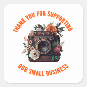 STICKER CARRÉ MERCI DE SOUTIEN À NOS PETITES ENTREPRISES