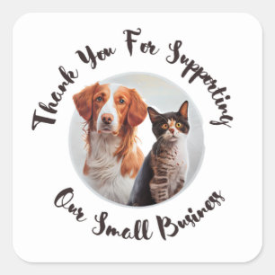 STICKER CARRÉ MERCI DE SOUTIEN À NOS PETITES ENTREPRISES