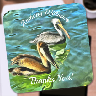 Sticker Carré Merci Mismaloya Pelicans 0329