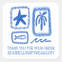 MERCI POUR LA COMMANDE Cute Beach Sea PERSONNALISÉ