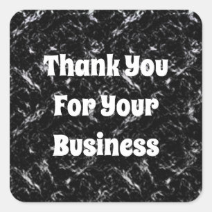 Sticker Carré Merci pour l'appréciation de vos clients professio