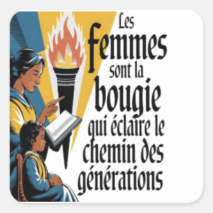 Sticker Carré Merci pour ton grand dévouement