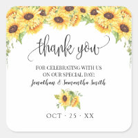Merci tournesol fleuri pays chic mariage