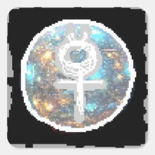 Sticker Carré Mercury Night