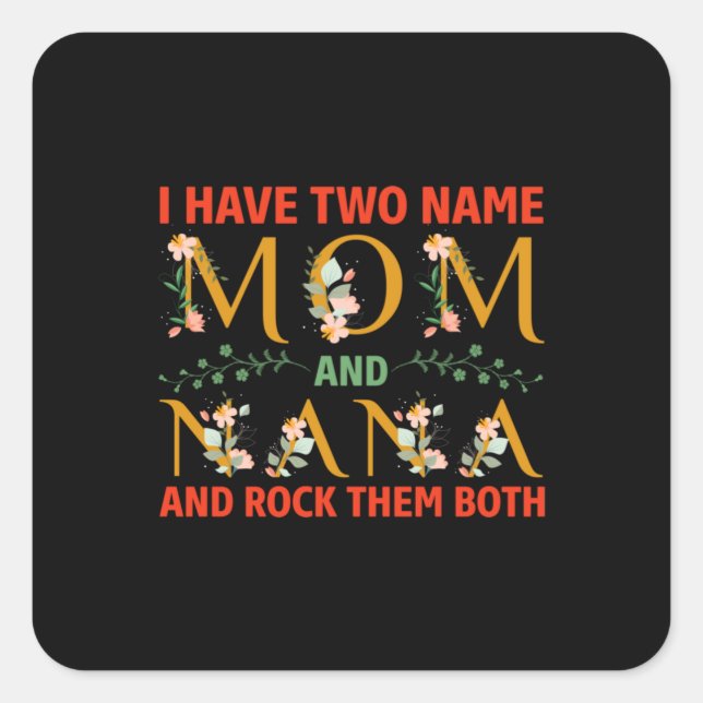 Sticker Carré Mère Art Maman Et Nana (Devant)