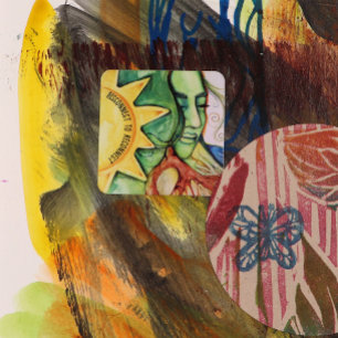 Sticker Carré Mère Terre Déesse Gaia