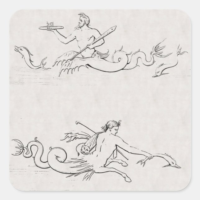 Sticker Carré Merpeople (Devant)