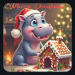 STICKER CARRÉ MERRY CHRISTMAS<br><div class="desc">MERRY CHRISTMAS JOYEUX NOEL</div>