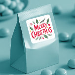 Sticker Carré MERRY CHRISTMAS Fêtes Gâchées main mignonne Whimsi<br><div class="desc">Découvrez ce sticker génial ! Ajoutez votre propre texte. J'adore les autocollants ! Et toi ? Regardez ma boutique pour les papillons,  les oiseaux,  les caravanes,  le camping,  les randonnées,  les fleurs et bien plus !</div>