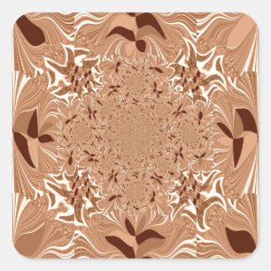 Sticker Carré Mes couleurs de café du matin